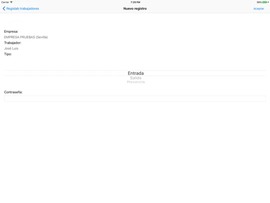 Regislab Trabajadores iPad  স্ক্রিনশট