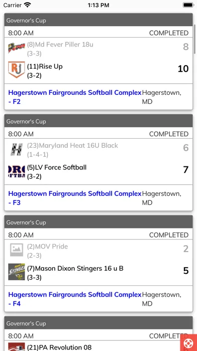 Maryland Softball سکرین شاٹس