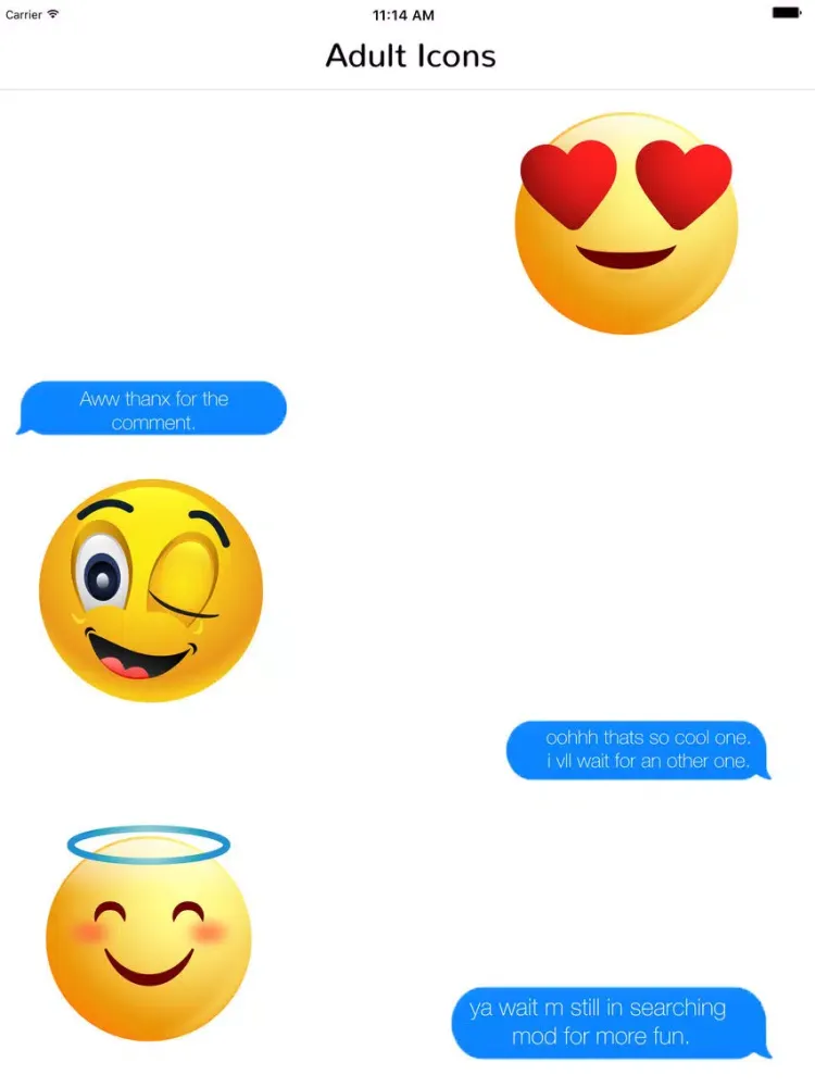 Tangkapan skrin Adult Emoji Icons - Funny Stickers for Chatting iPad 