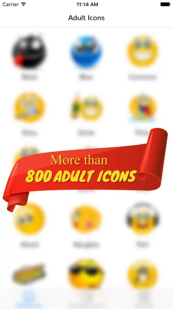 Tangkapan skrin Adult Emoji Icons - Funny Stickers for Chatting