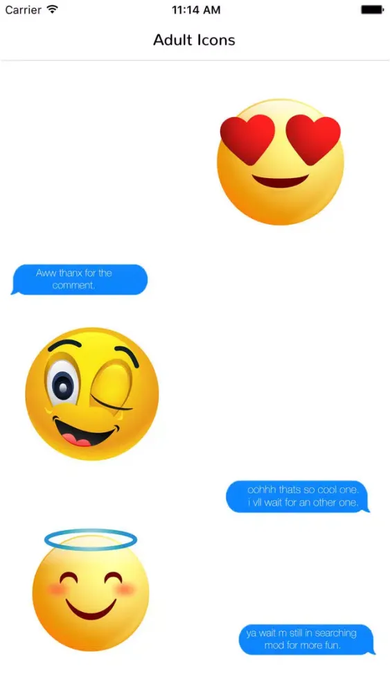 Tangkapan skrin Adult Emoji Icons - Funny Stickers for Chatting