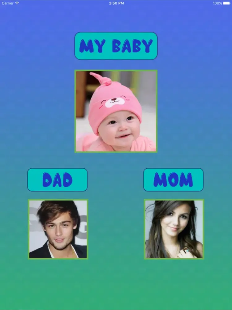 Ảnh chụp màn hình của Future Baby Generator - Your Baby Predictor iPad 