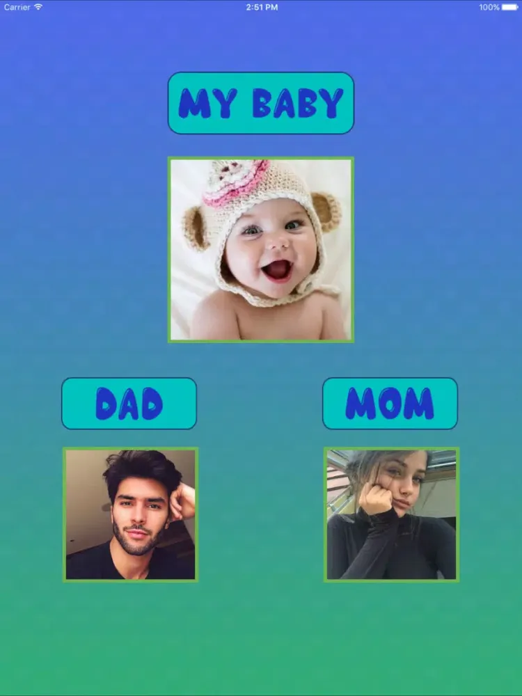 Ảnh chụp màn hình của Future Baby Generator - Your Baby Predictor iPad 