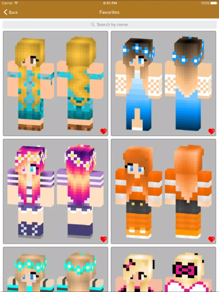 Capturas de tela do Girl Skins for Minecraft Pocket Edition-MCPE Skins iPad 