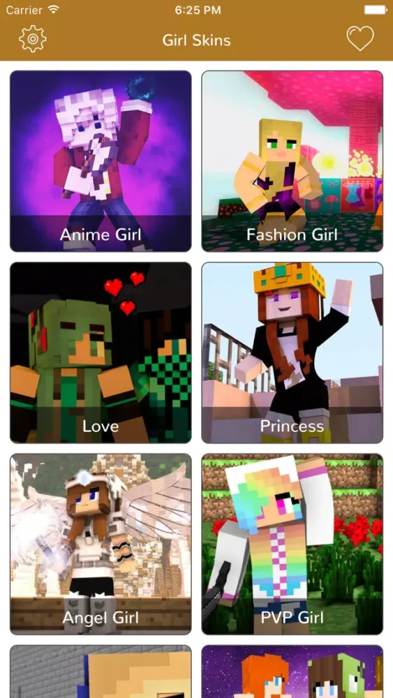 Capturas de tela do Girl Skins for Minecraft Pocket Edition-MCPE Skins