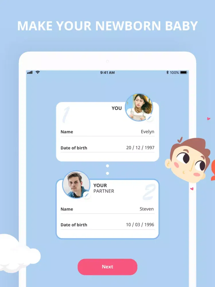 Screenshot di The Face of Your Future Baby iPad 