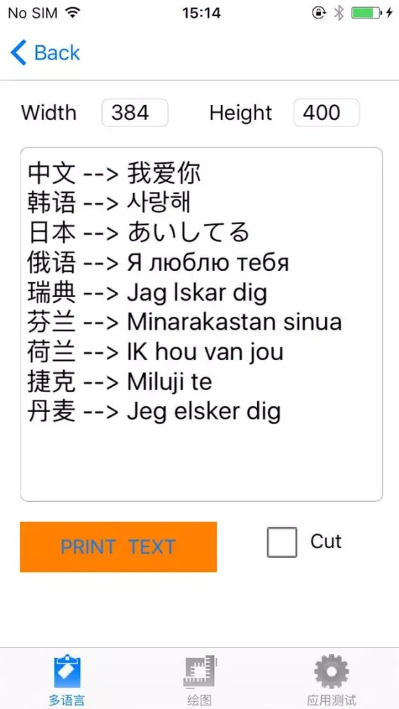 Zrzuty ekranu REGO Printer
