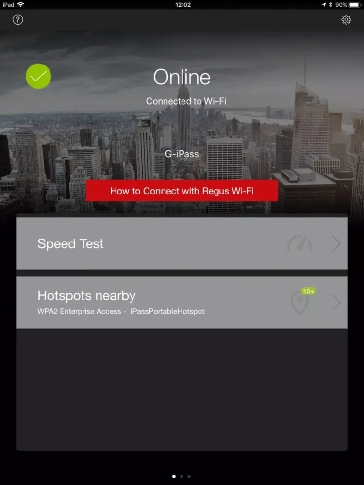 Tangkapan skrin Regus Wi-Fi iPad 