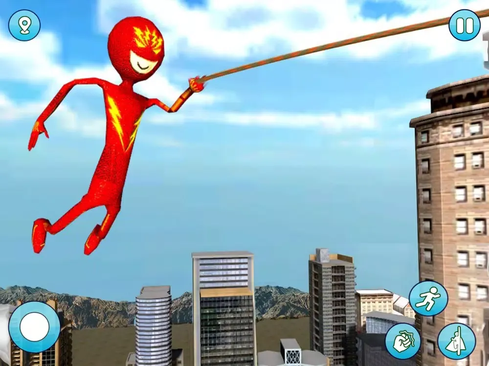 صور Amazing Stickman Flying Hero iPad 