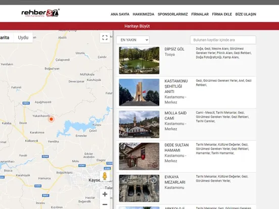 Captures d'écran de Rehber37 - Kastamonu Rehberi iPad 