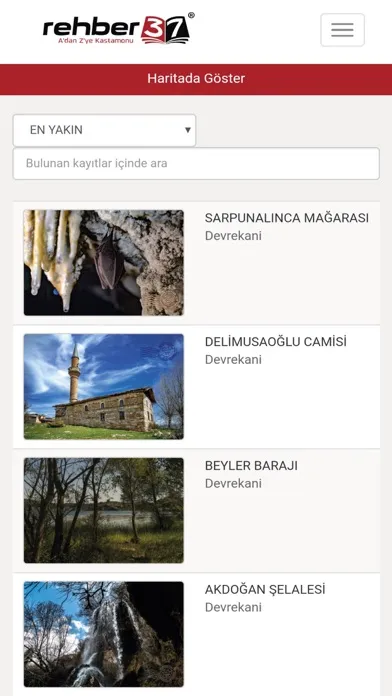 Captures d'écran de Rehber37 - Kastamonu Rehberi