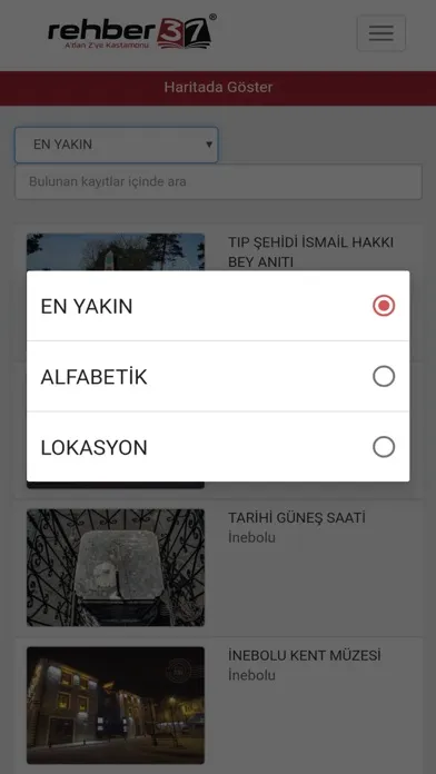 Captures d'écran de Rehber37 - Kastamonu Rehberi