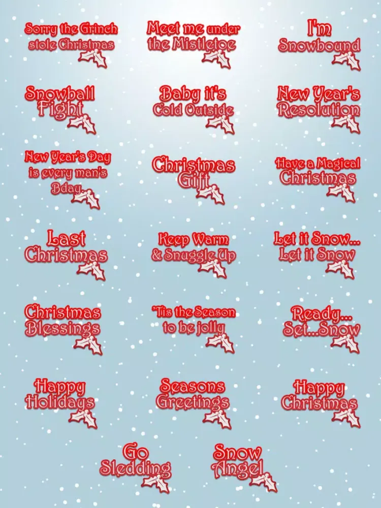 Christmas Lifestyle Messages iPad 應用截圖