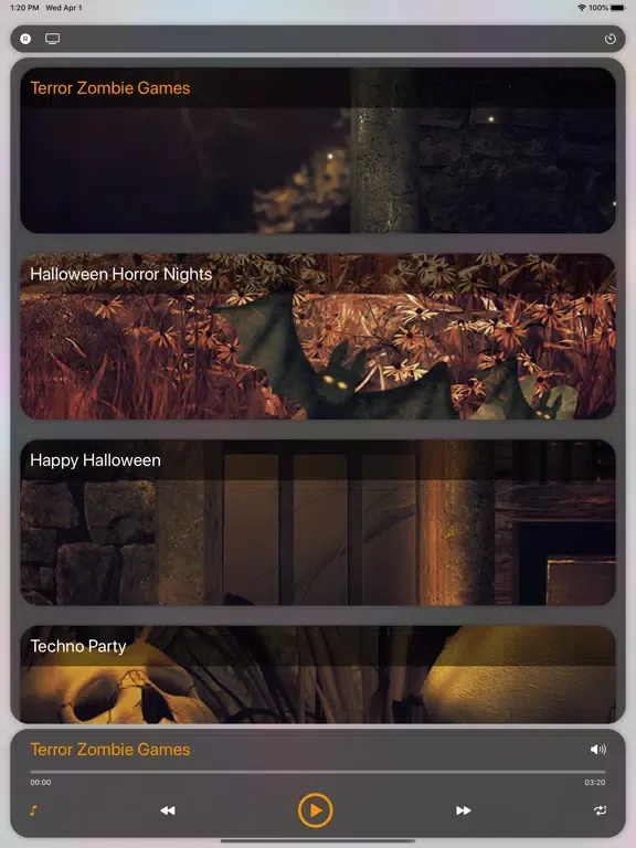 Scary Songs Halloween Ideas iPad 應用截圖