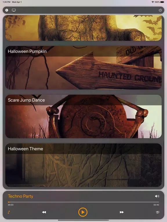 Scary Songs Halloween Ideas iPad 應用截圖