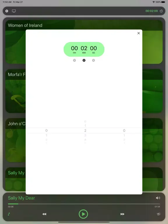 Capturas de tela do St Patrick's Day Music iPad 