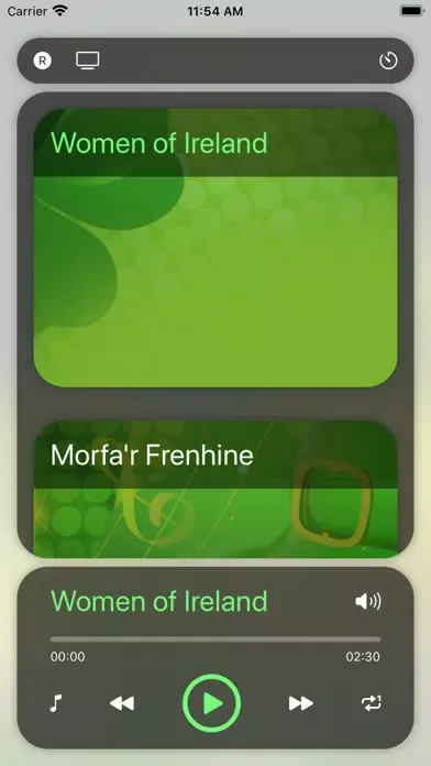 Capturas de tela do St Patrick's Day Music