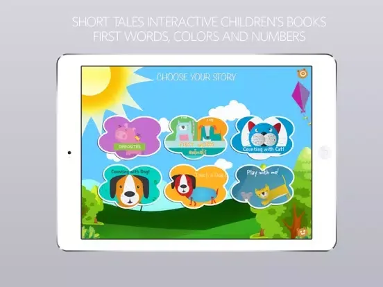 Small Stories for Kids - Short Tales Interactive Children's Books: First Words, Colors and Numbers iPad  Screenshots