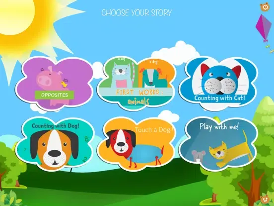 Small Stories for Kids - Short Tales Interactive Children's Books: First Words, Colors and Numbers iPad  Screenshots