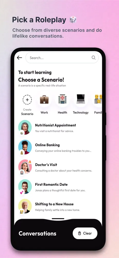 Screenshot di Converse - AI English Speaking
