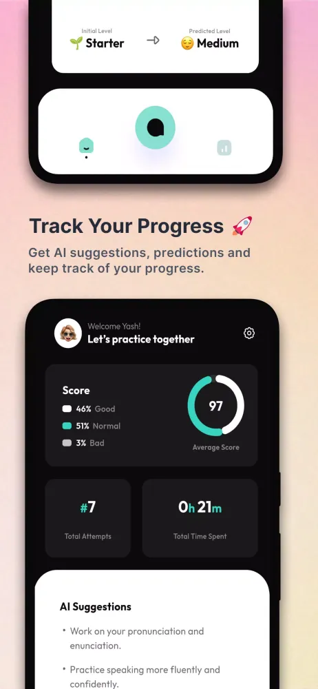 Screenshot di Converse - AI English Speaking