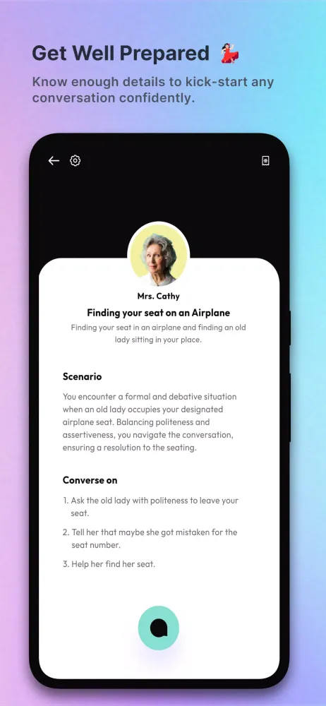 Screenshot di Converse - AI English Speaking