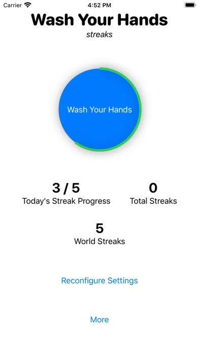 Tangkapan skrin Wash Your Hands Streaks