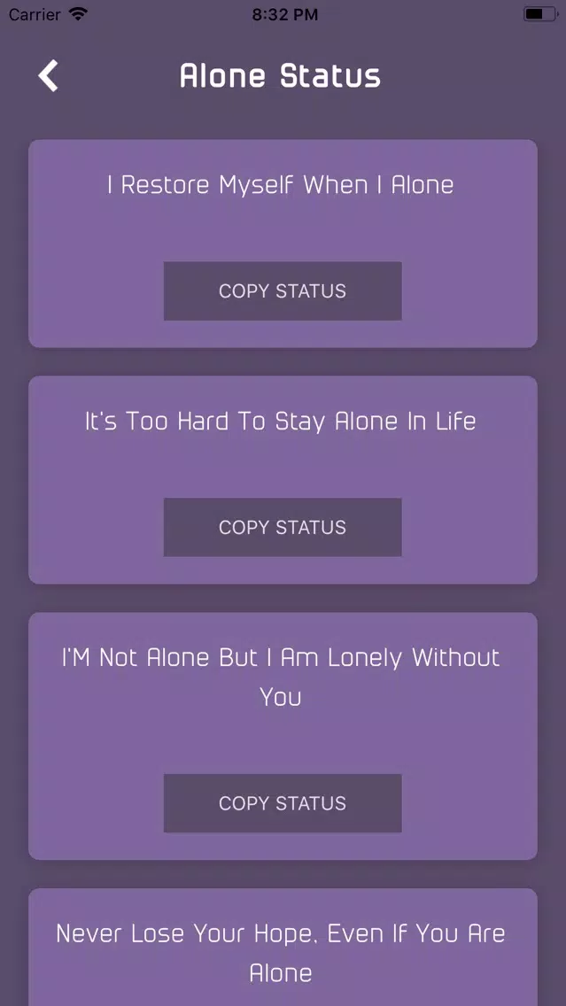 Capturas de pantalla de Social Statuses