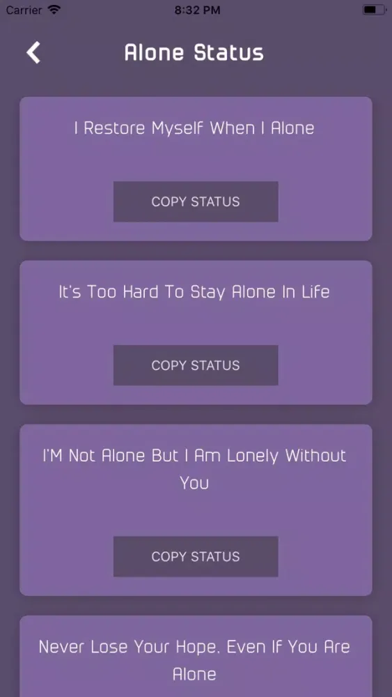 Social Statuses Screenshots