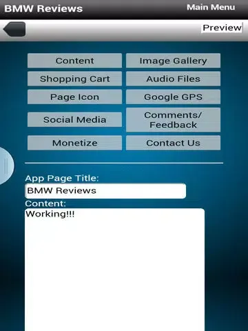 App Maker Pro iPad  स्क्रीनशॉट