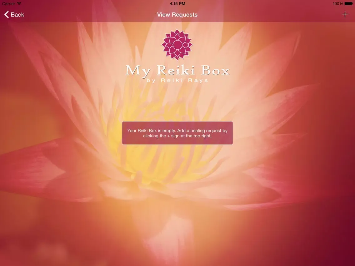 Tangkapan skrin My Reiki Box iPad 