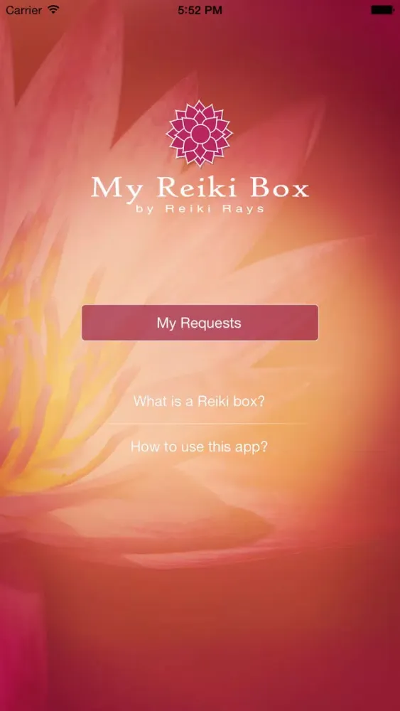 Tangkapan skrin My Reiki Box