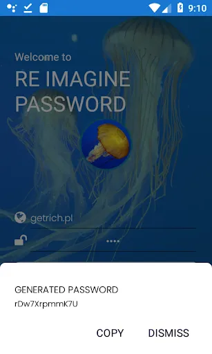 Capturas de tela do reImagine Password