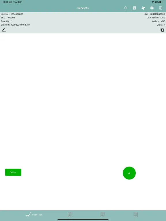 Capturas de pantalla de Fruit Receipt iPad 