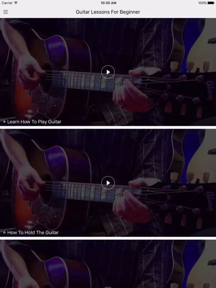 Screenshot di Guitar Lessons For Beginner-Learn how to play guitar iPad 