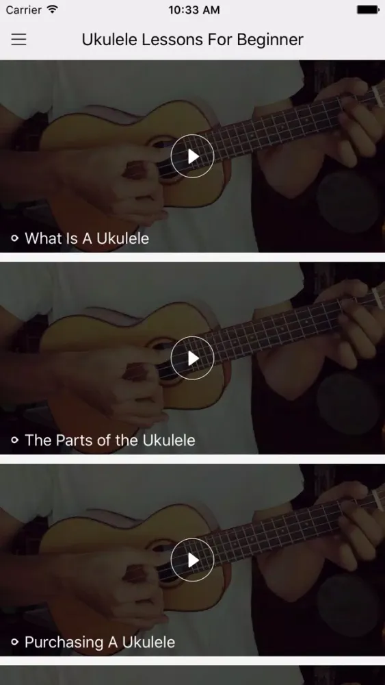 Ukulele Lessons For Beginner-Video lessons for beginner,learn how to play ukulelle. Screenshots
