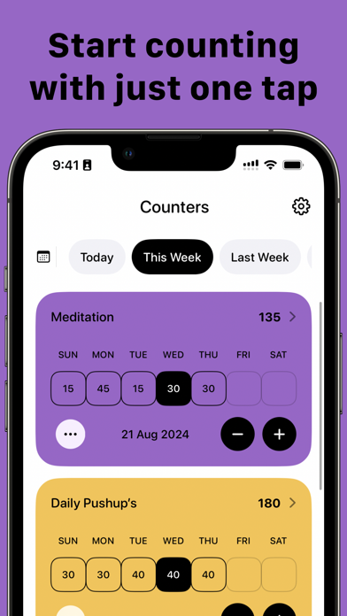 Tally Counter - Count سکرین شاٹس