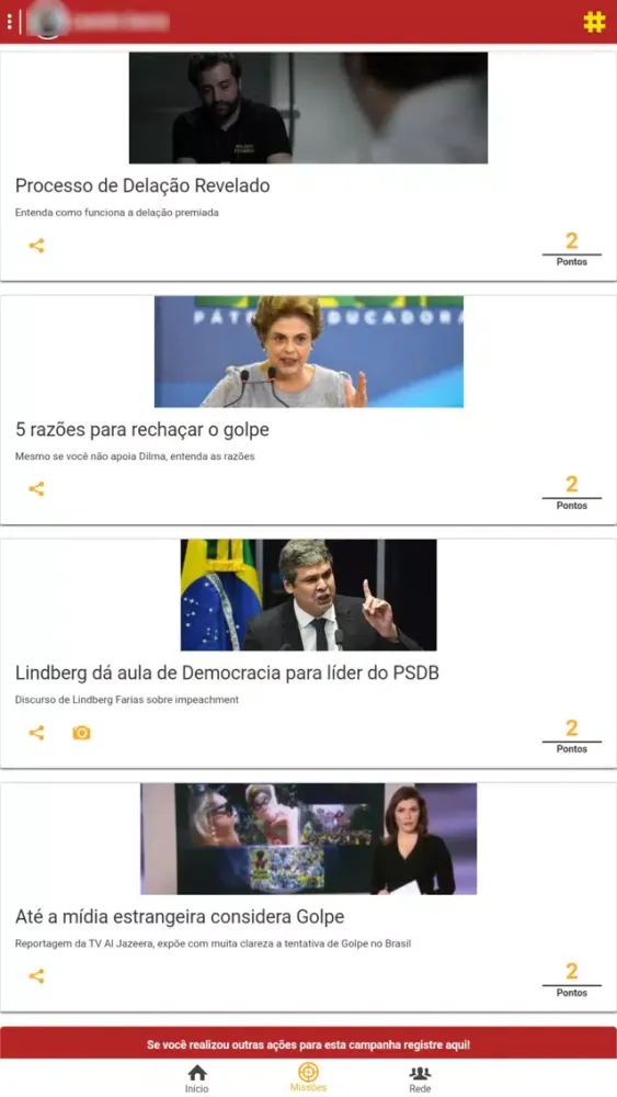 Capturas de pantalla de Não vai ter golpe