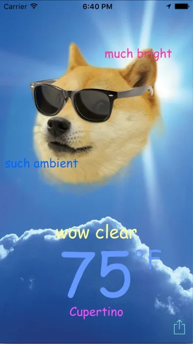 Capturas de pantalla de Doge Weather