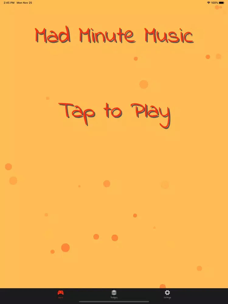Ảnh chụp màn hình của Mad Minute Music iPad 