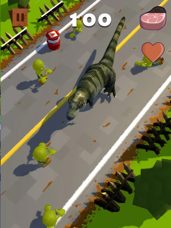 Zrzuty ekranu Dinosaur VS Zombie iPad 
