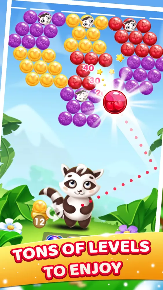 Capturas de pantalla de Raccoon Bubbles