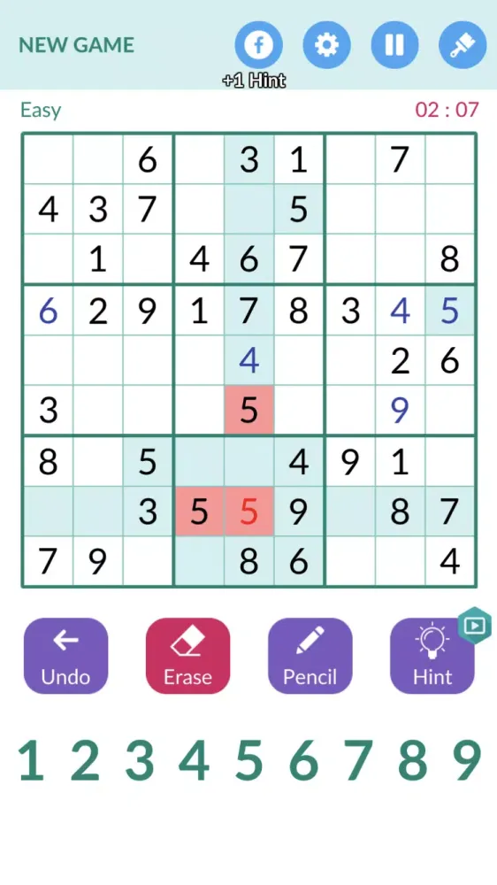 Tangkapan layar Sudoku Master