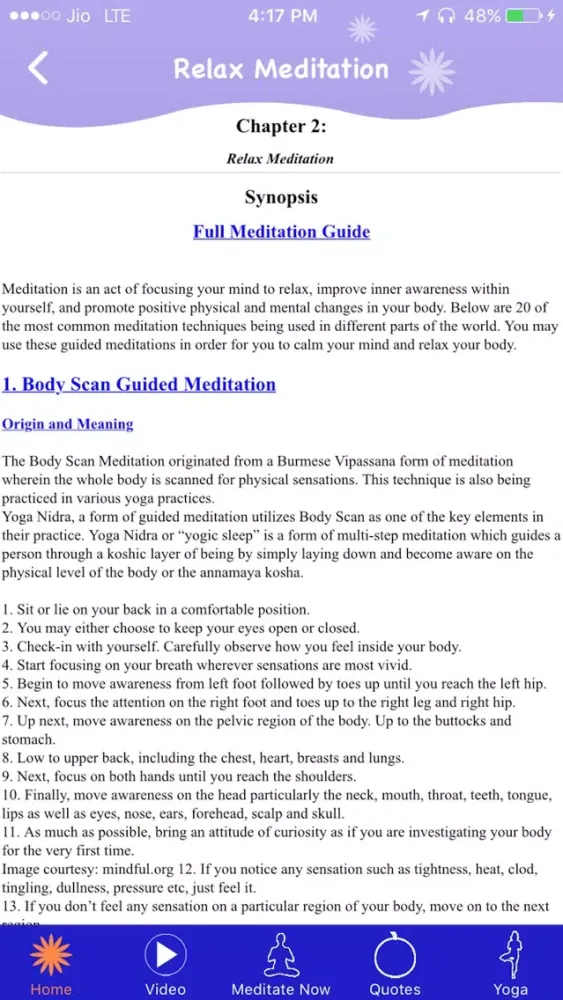 Скриншоты Relax Meditation