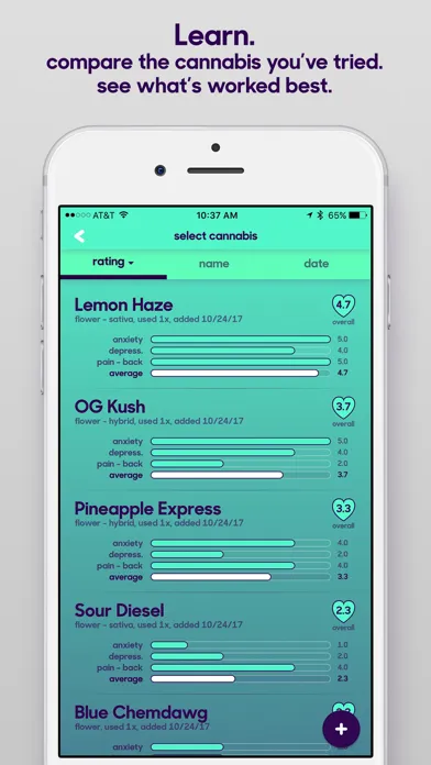 releaf app - cannabis tracking Screenshots
