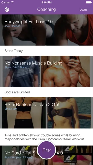 Fitocracy - Fitness Collective سکرین شاٹس