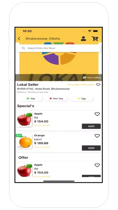 Ảnh chụp màn hình của The LOKAL App