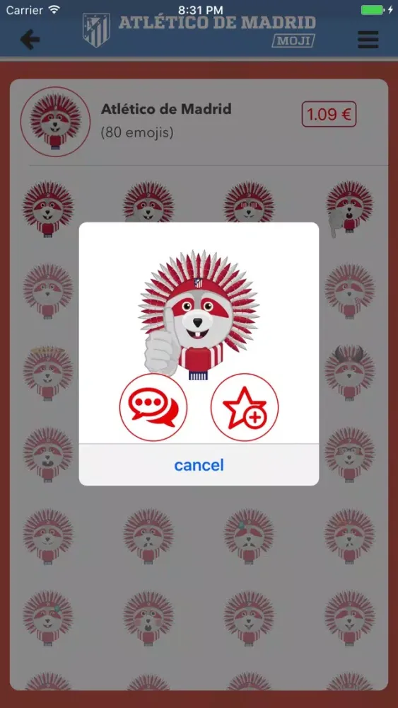 Скриншоты Atlético de Madrid Emoji