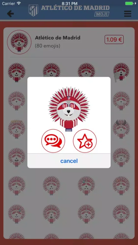 Скриншоты Atlético de Madrid Emoji