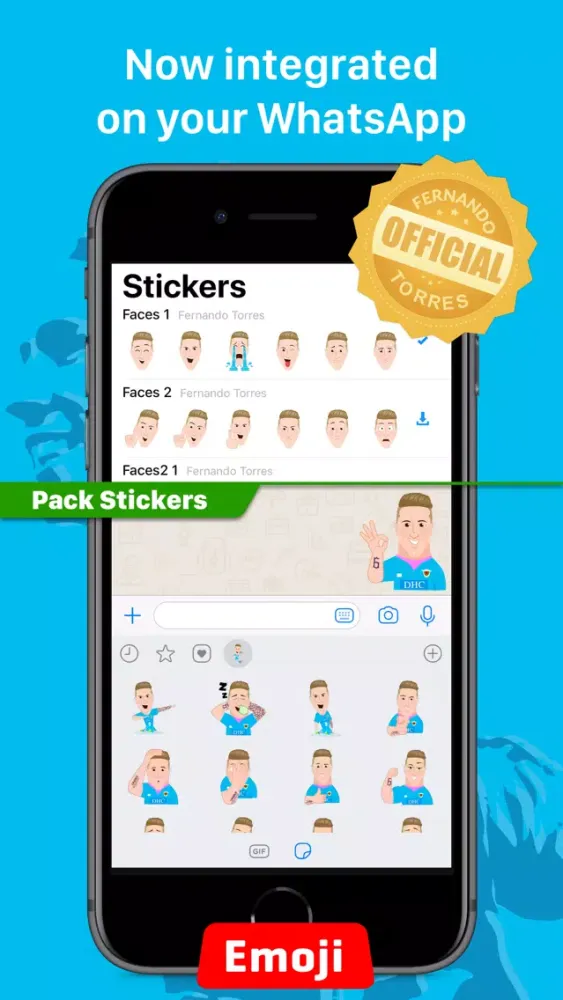 Capturas de tela do Stickers for WhatsApp.